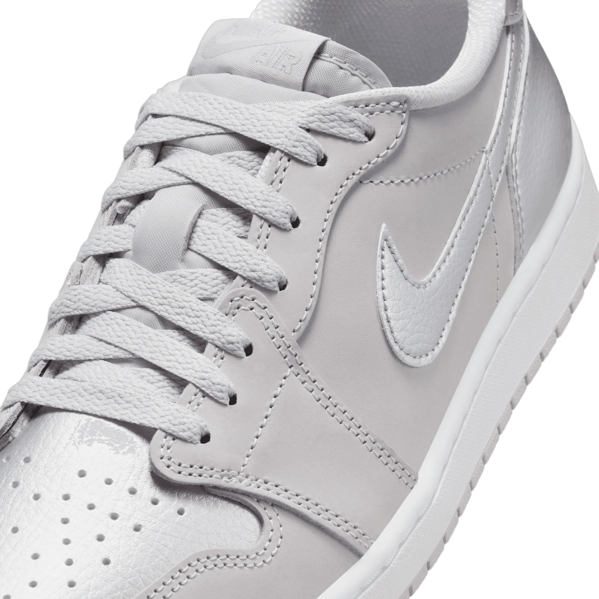 Men's Air Jordan 1 Low OG "Silver" - Neutral Grey/Metallic Silver/White