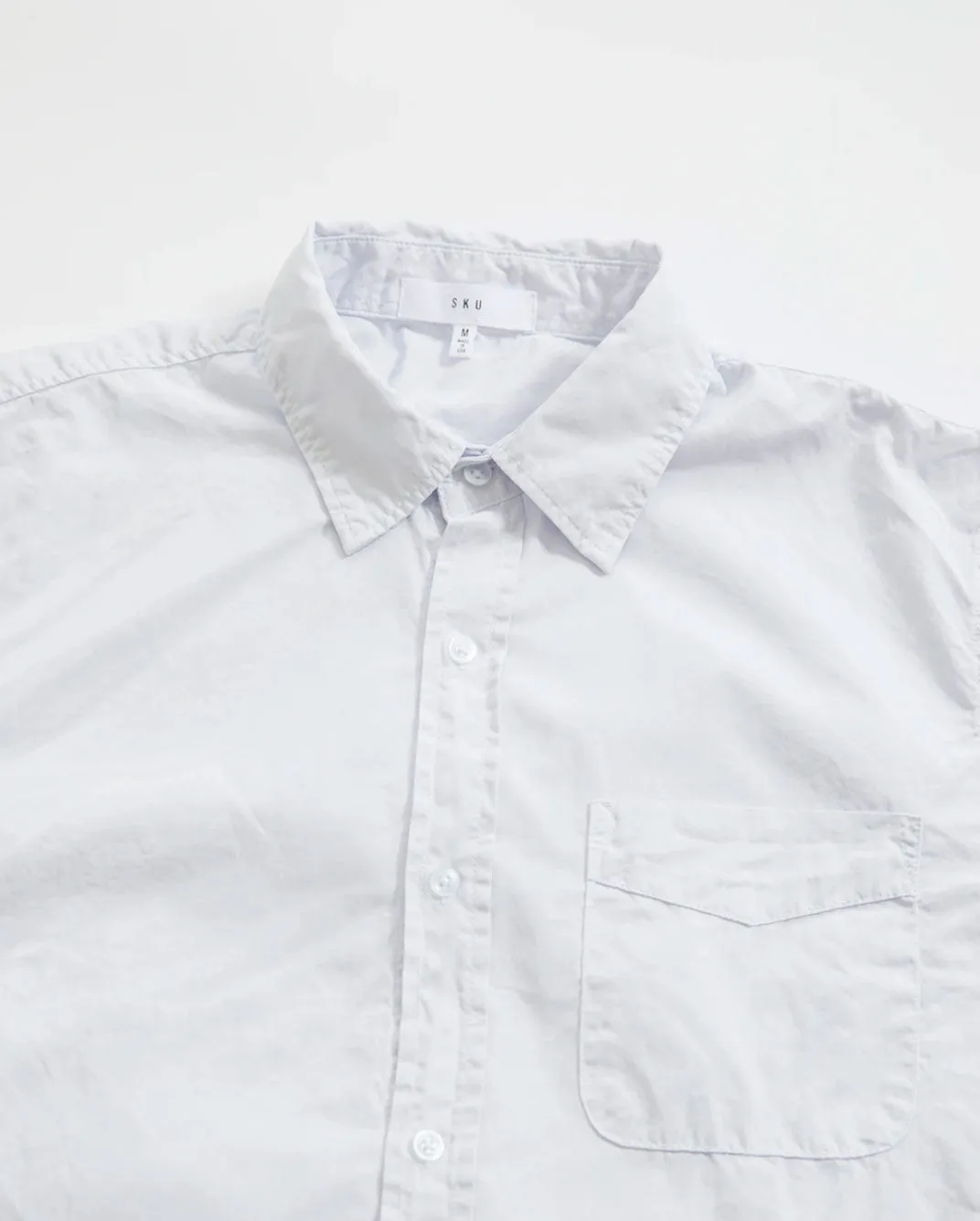 MEN'S POPLIN EASY SHIRT / WHITE