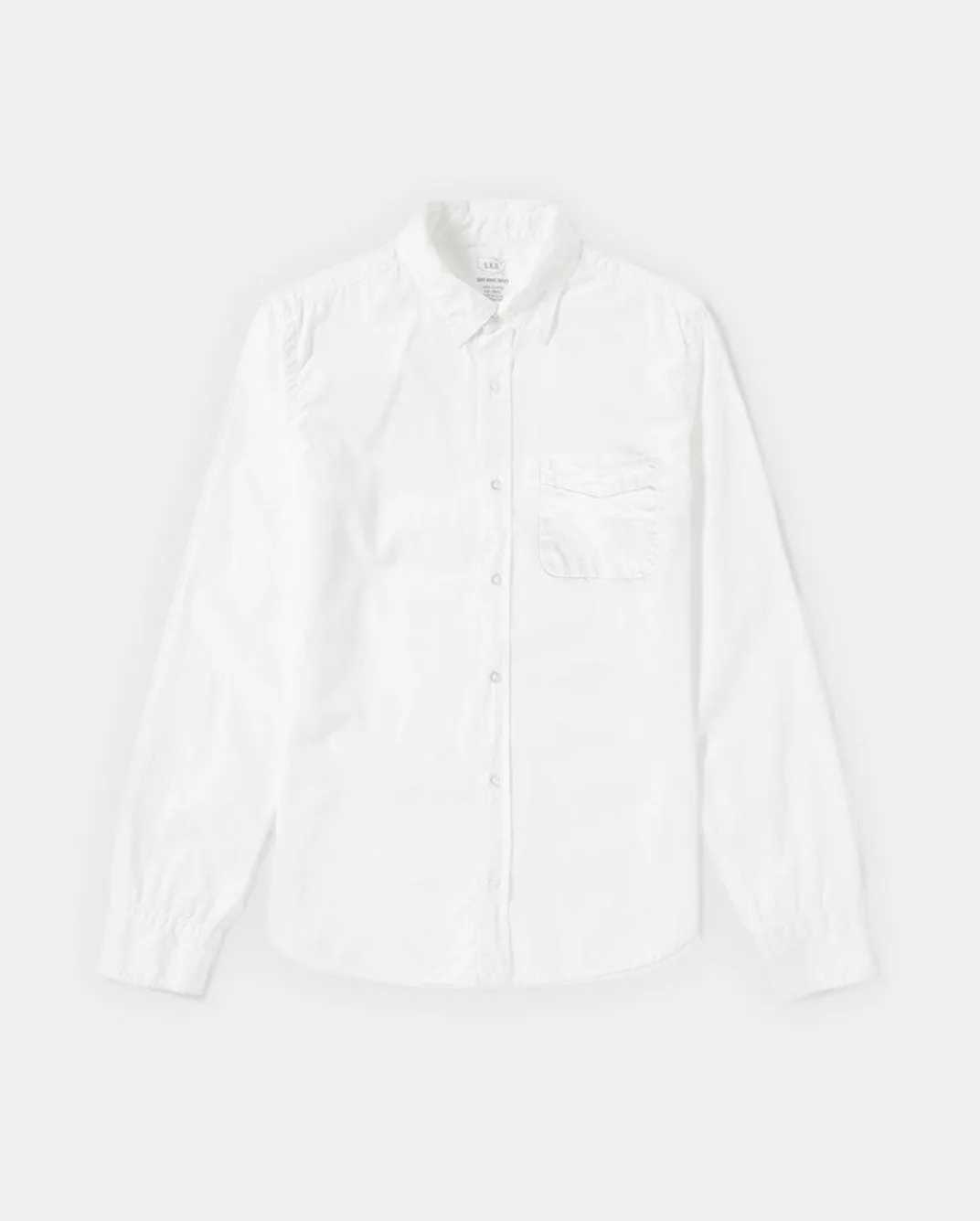 MEN'S POPLIN EASY SHIRT / WHITE