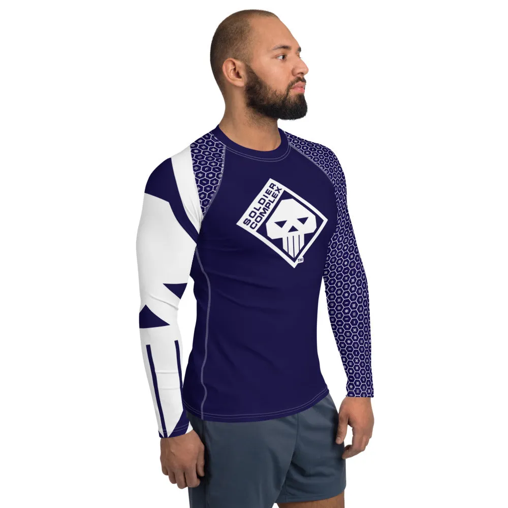 Men's Soldier Complex 001 Long Sleeve No Gi BJJ Compression Rash Guard for Jiu Jitsu, MMA, Grappling and Wrestling