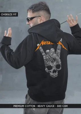 Metallica Rock Men Drop Shoulder Premium Terry Hoodie