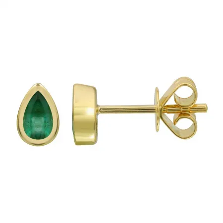 Mixed Shapes Bezel Set Gemstone Studs (PAIR)