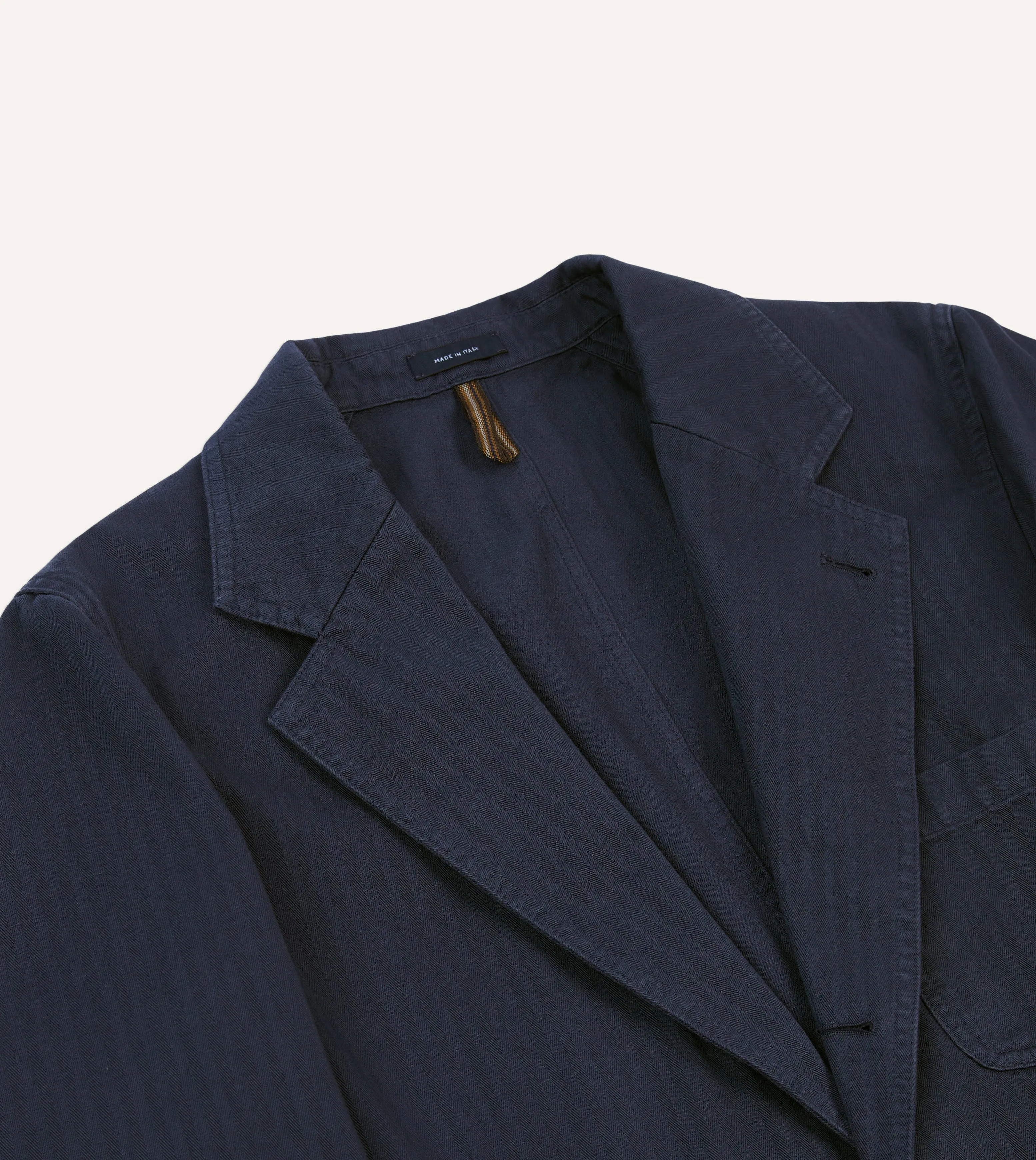 Navy Herringbone Cotton Games Blazer Mk. I