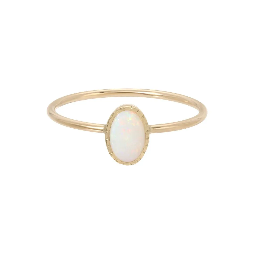 Opal Oval Wisp Ring