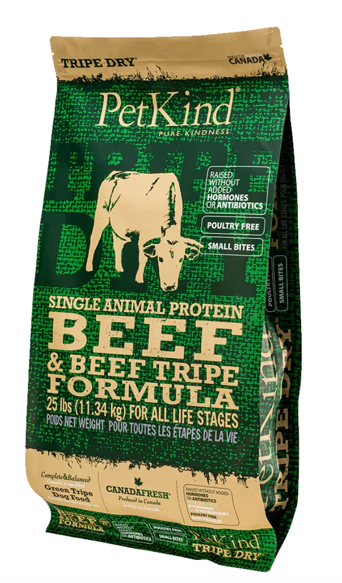 PetKind Beef & Beef Tripe Dry Formula Dog Food