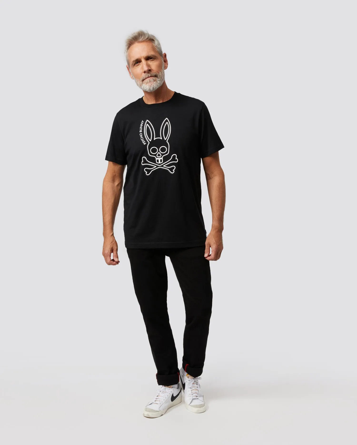 Psycho Bunny Mens Gresham Graphic Tee - Black