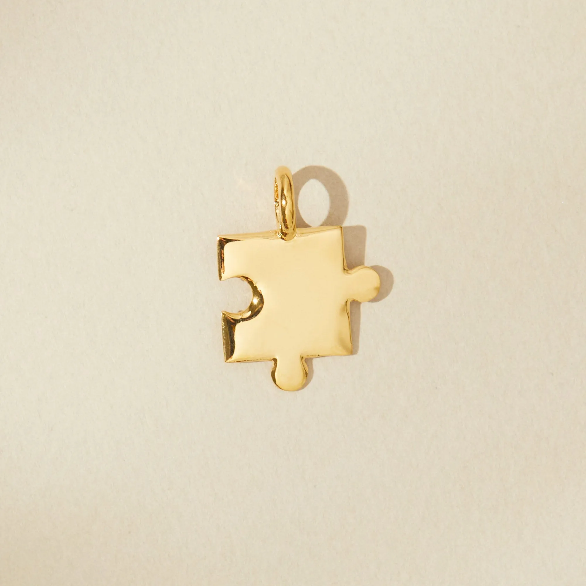 Puzzle Piece Charm Pendant (Engravable)