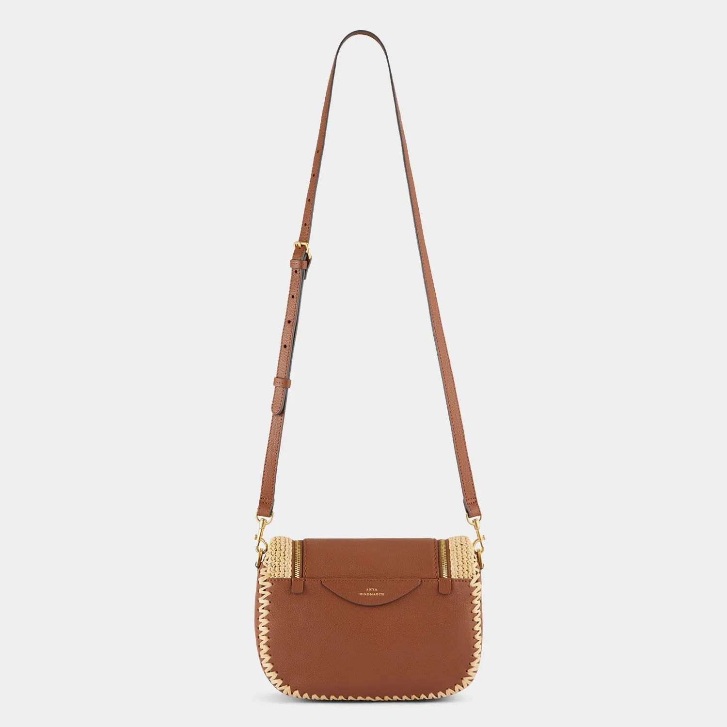 Raffia Small Vere Soft Satchel Cross-body