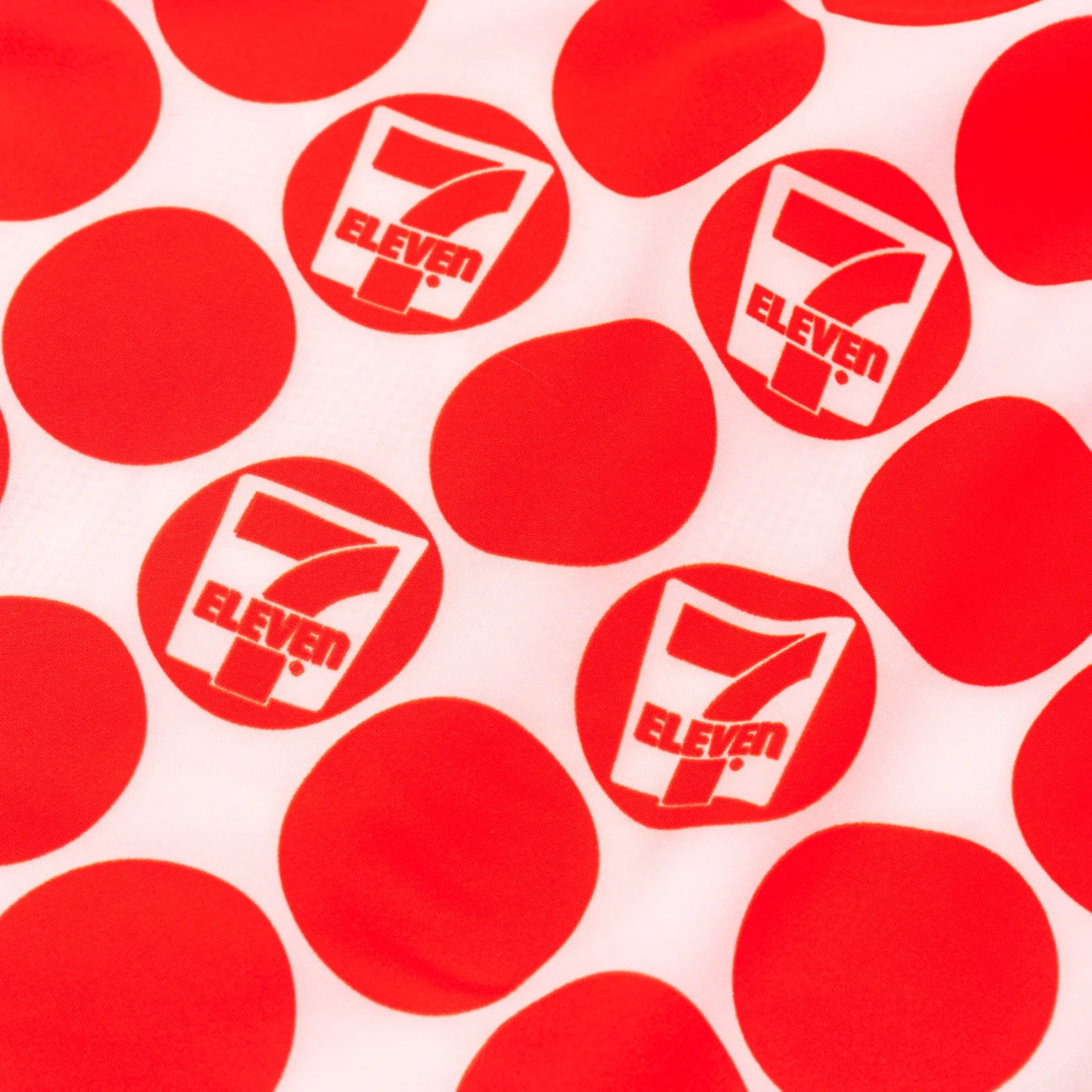 Retro 7-Eleven® Dot Walk Shorts - Red