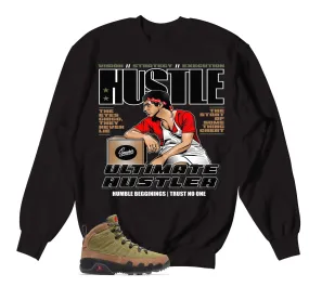 Retro 9 Beef And Broccoli Sweater - Ultimate Hustler - Black