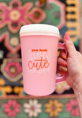 Retro Pink Mega Mug 22 Oz