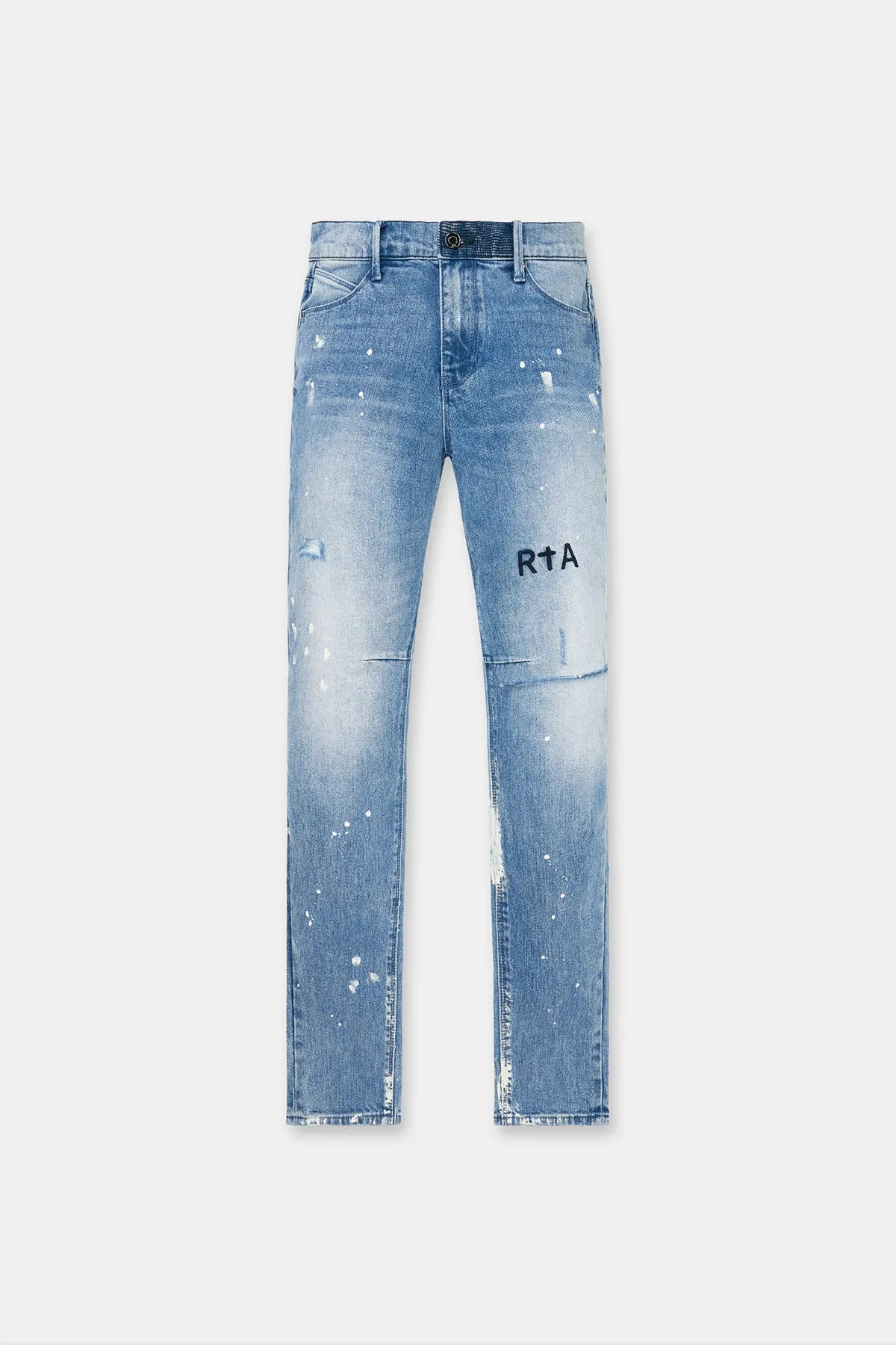 RTA Clayton Jean Distressed White Paint