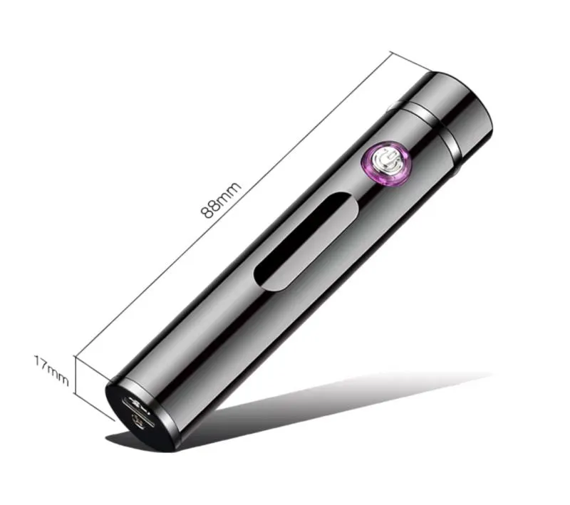 SMAXPro™ Slim Electric Lighter: Dual Arc Plasma, Rechargeable, Waterproof