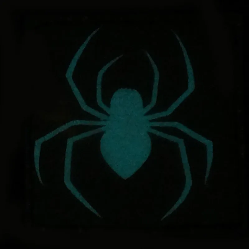 SPIDER GITD PATCH - BLUE GLOW IN THE DARK