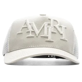 Staggered Logo Trucker - Marshmallow