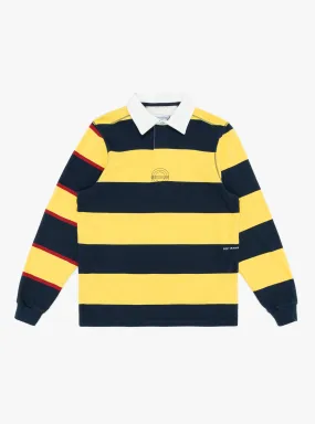 Striped Logo Rugby Polo Sweat Snapdragon