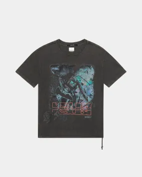 SUPER JUICE BIGGIE SS TEE - SUN FADED BLK