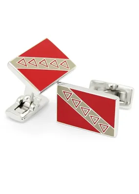 Tau Kappa Epsilon Flag Cufflinks