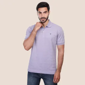 Textured Polo Shirt - Lavender