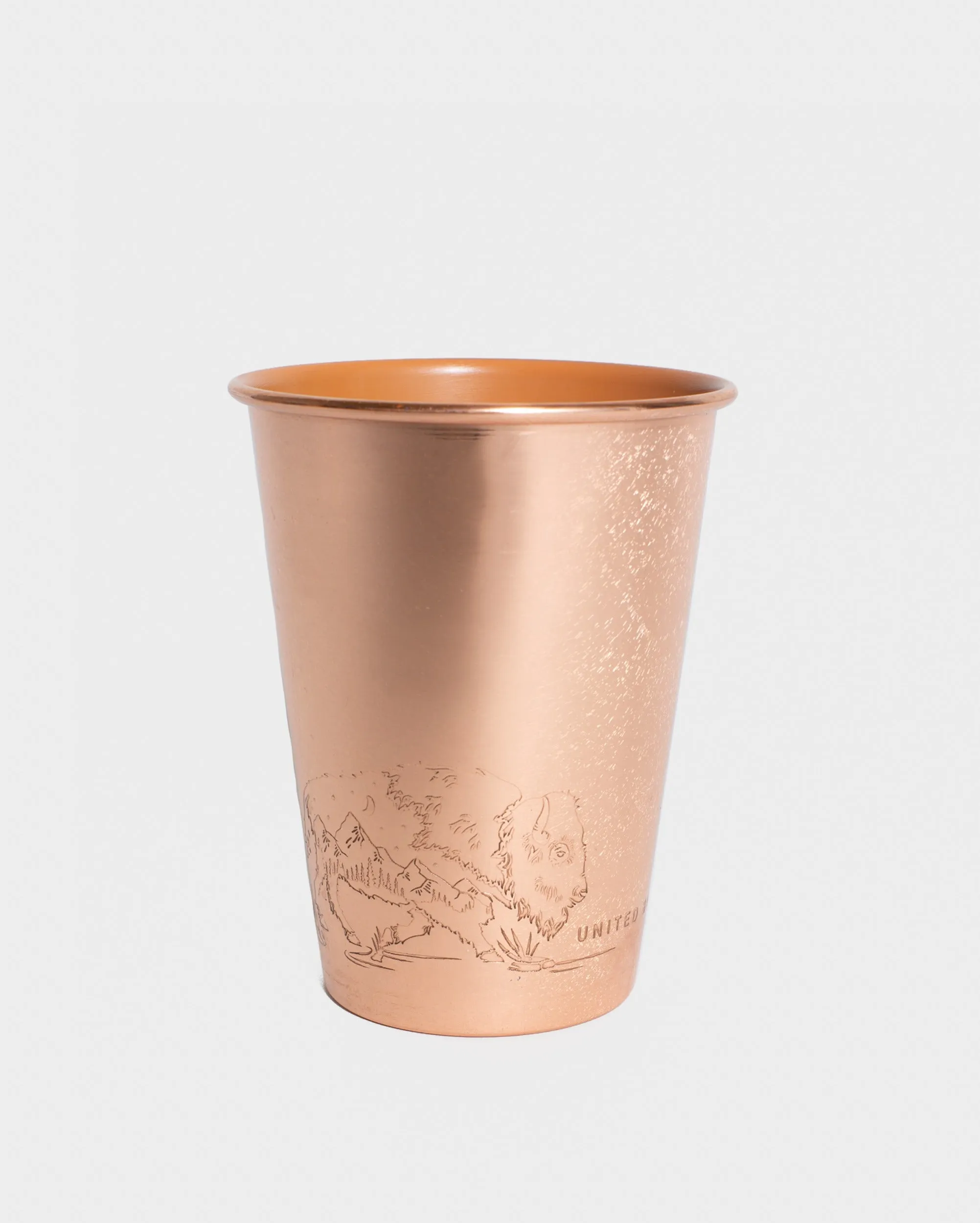 Where the Buffalo Roam 16 oz. Enamel-Lined Copper Tumbler