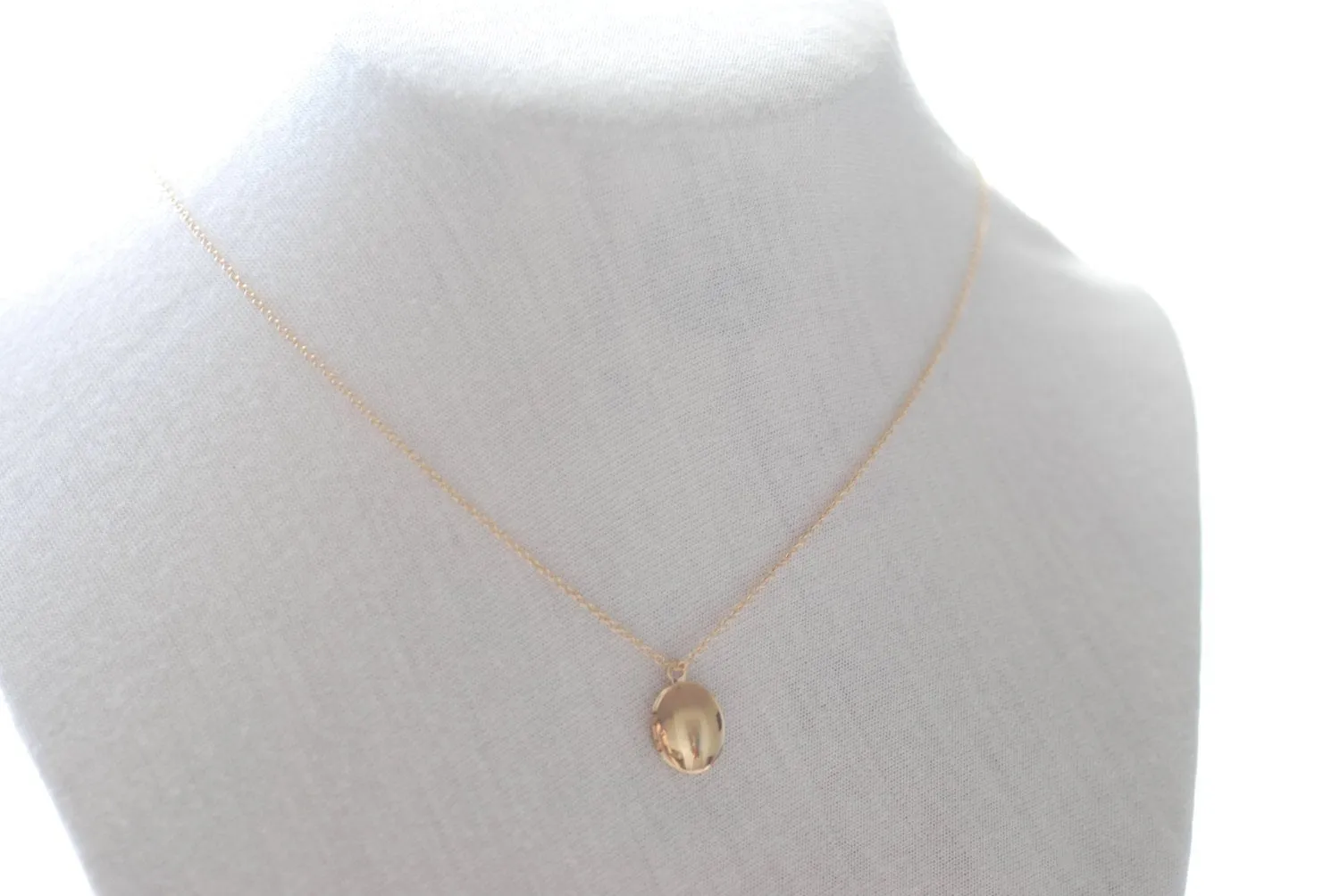 Wholesale Gold Locket Necklace- Heirloom Locket, Dainty Locket Necklace, Gold Locket Gift Simple Everyday Jewelry by HeirloomEnvy