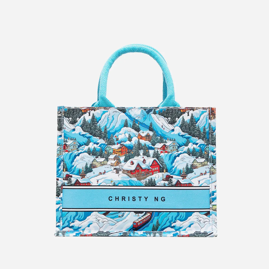 Winter Wonderland Mini Canvas Tote