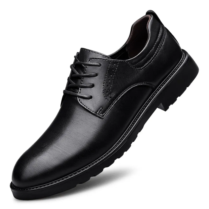 Xituodai  New Fashion Men's Business Shoes Genuine Leather Classic Shoes Casual Lace-Up for Men Oxfords Male Shoes Men Wedding Dress Shoes